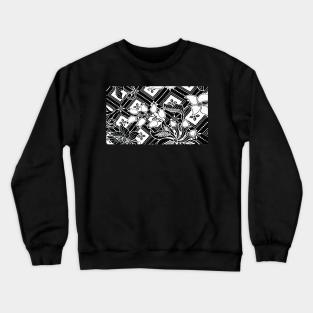 Paisley BATIK Bali Flowers and Leaf Crewneck Sweatshirt